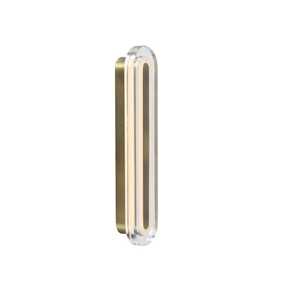 Nordlux LED Wandleuchte Cavara Messing dimmbar 550lm 3000/4000K CCT warm-, neutralweiß 90Ra 35cm IP44 Metall 2610201035