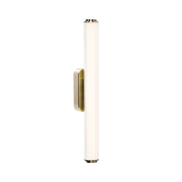 Nordlux LED Wandleuchte Virelle 50 Messing dimmbar 1120lm 3000/4000K CCT warm-, neutralweiß 90Ra 50cm IP44 Metall 2610241035