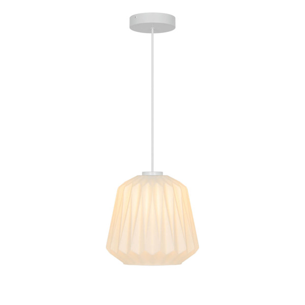 Nordlux Pendelleuchte Elbie Opalweiß E27 dimmbar Ø24cm Glas 2612323001