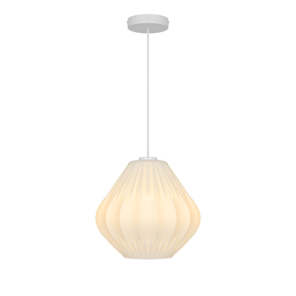 Nordlux Pendelleuchte Maluca Opalweiß E27 dimmbar Ø29cm Glas 2612343001