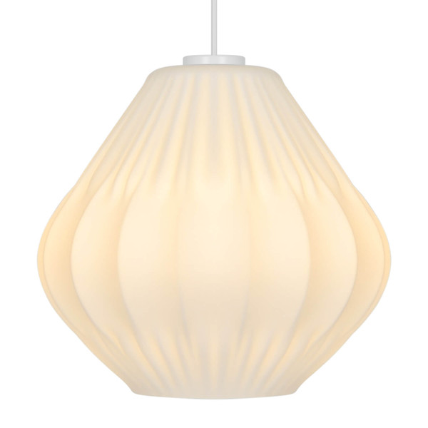 Nordlux Pendelleuchte Maluca Opalweiß E27 dimmbar Ø29cm Glas 2612343001