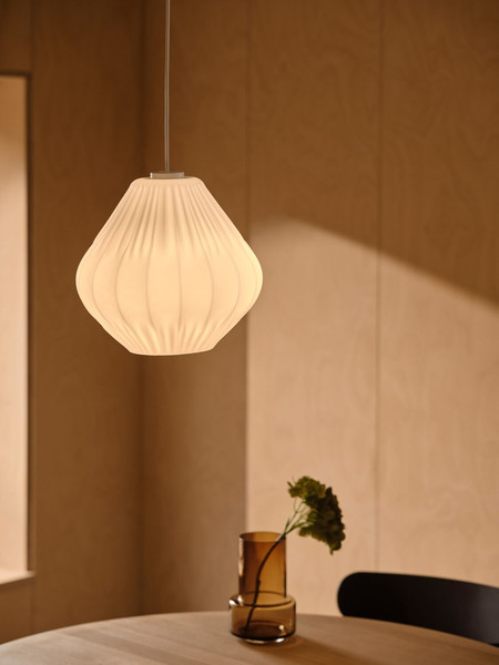 Nordlux Pendelleuchte Maluca Opalweiß E27 dimmbar Ø29cm Glas 2612343001