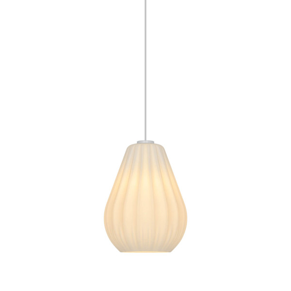 Nordlux Pendelleuchte Sallino Opalweiß E27 dimmbar Ø24cm Glas 2612363001