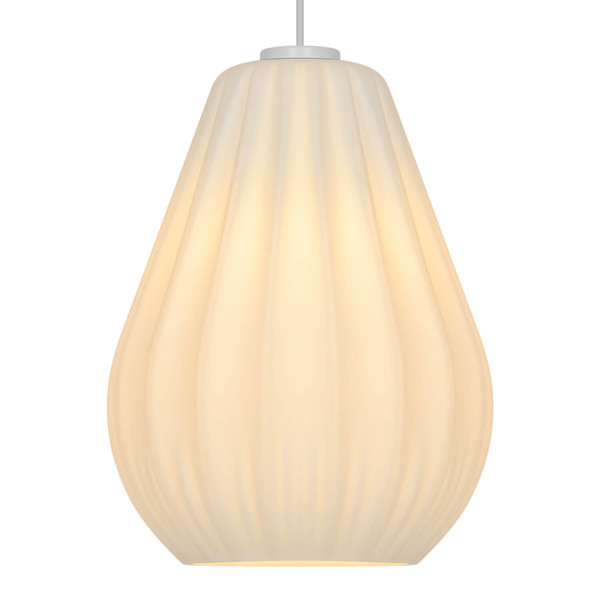 Nordlux Pendelleuchte Sallino Opalweiß E27 dimmbar Ø24cm Glas 2612363001