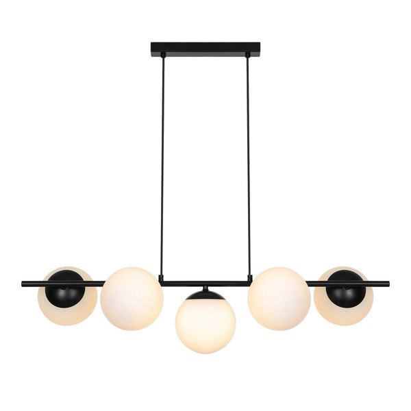 Nordlux Pendelleuchte Lilly Schwarz 5-flammig 5xE14 Spots dimmbar Metall 2612623003