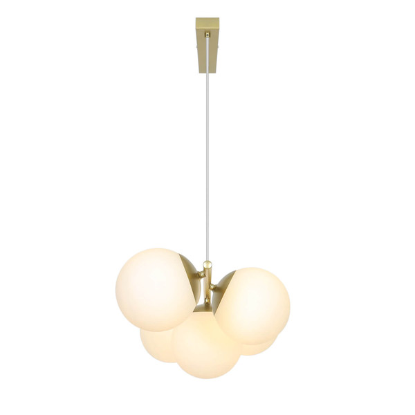 Nordlux Pendelleuchte Lilly Messing 5-flammig 5xE14 Spots dimmbar Metall 2612623035