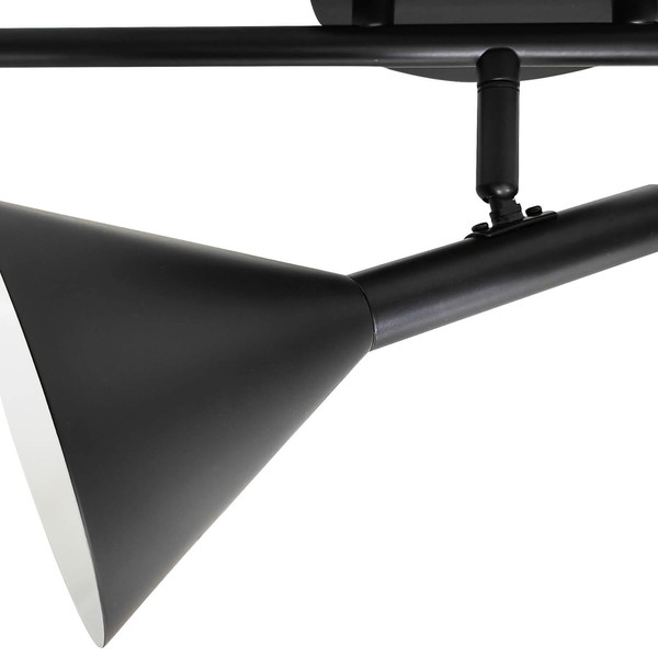 Nordlux Deckenleuchte Kelvis Schwarz 3-flammig 3xGU10 Spots dimmbar Metall 2612706003