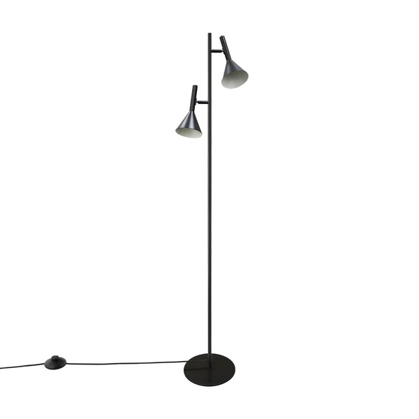 Nordlux Stehlampe Kelvis Schwarz 2-flammig 2xGU10 Metall 2612784003