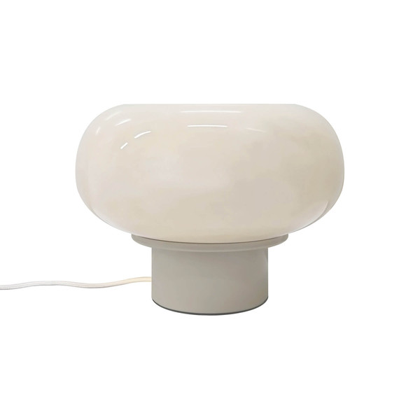 Nordlux Tischlampe Malti Beige E27 Ø27,5cm Glas 2612825009