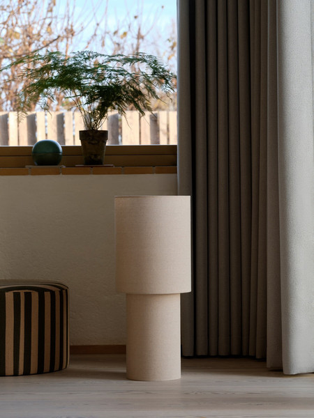 Nordlux Stehlampe Izara 60 Beige E27 Ø25cm Stoff 2612904009