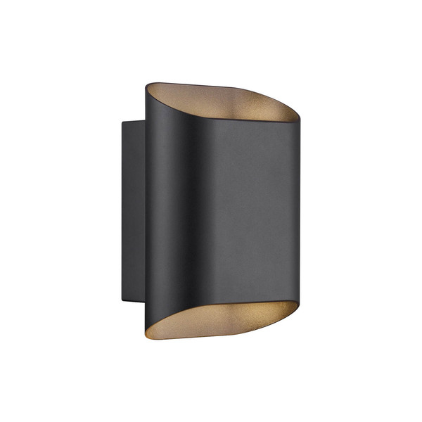 Nordlux Wandleuchte Nico 22 Round Maxi Schwarz GU10 dimmbar 23cm IP54 Metall 2618191003