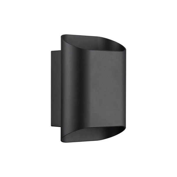 Nordlux Wandleuchte Nico 22 Round Maxi Schwarz GU10 dimmbar 23cm IP54 Metall 2618191003