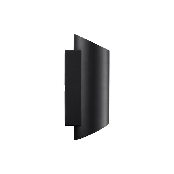 Nordlux Wandleuchte Nico 22 Round Maxi Schwarz GU10 dimmbar 23cm IP54 Metall 2618191003
