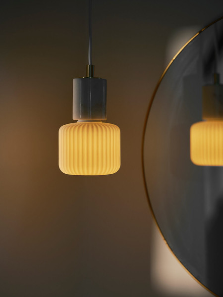 Nordlux LED Lampe DecoE27 E27 Frill 3,5W 170lm 1800K extra-warmweiß dimmbar Opalweiß 2680072701