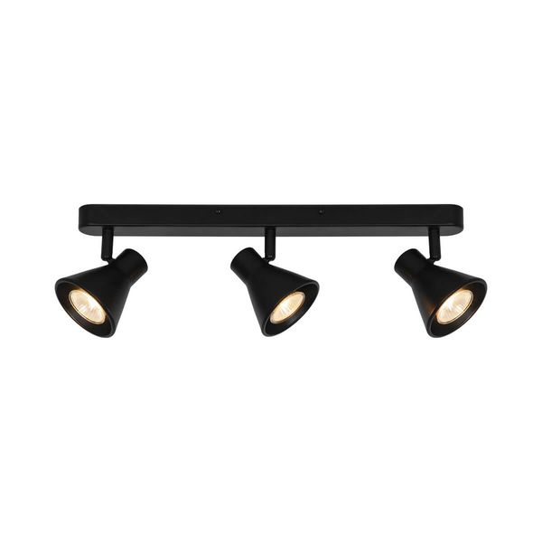 Nordlux Eik Spotlight 3-fach schwarz GU10 schwenkbar 45780103