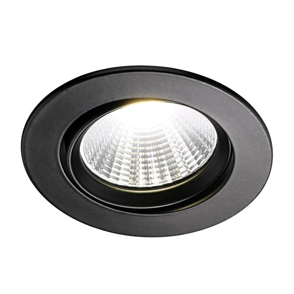Nordlux FREMONT LED Einbauleuchte Schwarz 5.5W dimmbar 345Lm 2700K warmweiss