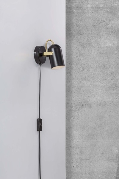 Nordlux Lotus Spot-Leuchte E14 Schwarz/Messing 50101003