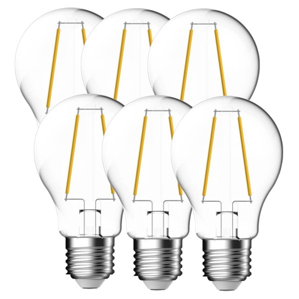 6er-Pack Nordlux LED Lampe Filament E27 7W 2700K warmweiss 5181000321
