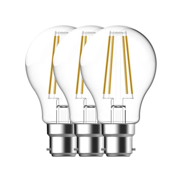 Nordlux 3er-Set LED Lampe Filament E27 7,8W 2700K warmweiss Klar 5181001323