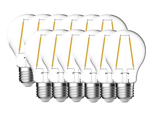 Nordlux 12er-Set LED Lampe Filament E27 7,8W 4000K neutralweiss Klar 5181011023