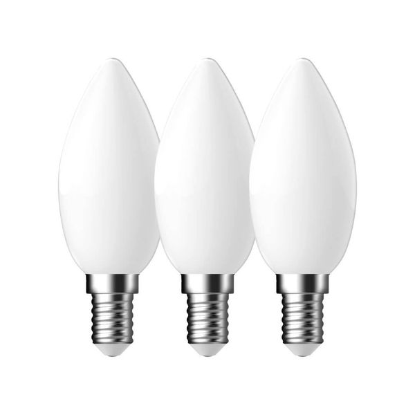 Nordlux 3er-Set LED Lampe Filament E14 4W 2700K warmweiss Weiss 5183016323