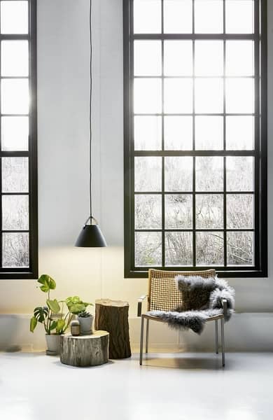 Nordlux 84343003 Strap E27 Pendelleuchte Metall Echtes Leder Schwarz