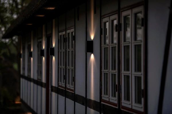 Nordlux ASBOL LED Wandleuchte Schwarz 2x5W 3000K warmweiss Außenleuchte