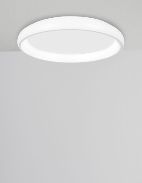 Nova Luce ALBI LED Deckenleuchte Weiß 32W Warmweiss 8,5x41cm dimmbar 8105605D