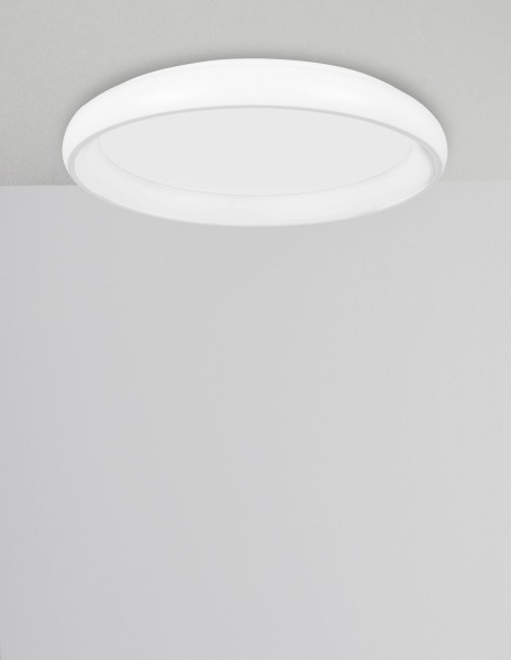 Nova Luce ALBI LED Deckenleuchte Weiß 32W Warmweiss 8,5x41cm dimmbar 8105605D
