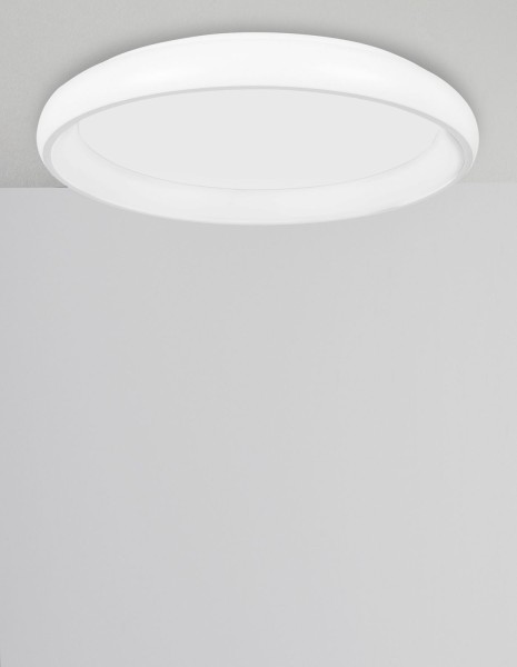 Nova Luce ALBI LED Deckenleuchte Weiß 50W Warmweiss 8,5x61cm dimmbar 8105606D