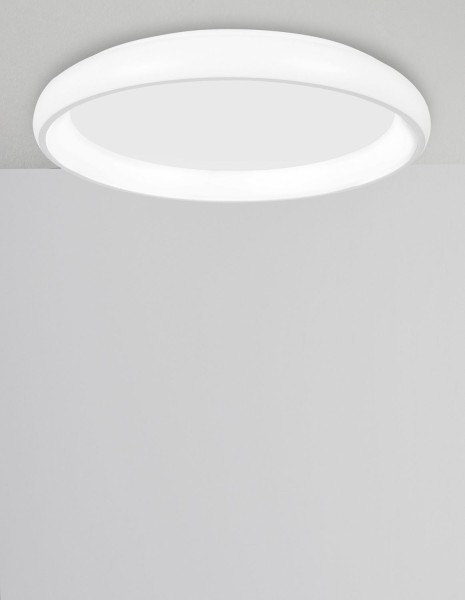 Nova Luce ALBI LED Deckenleuchte Weiß 50W Warmweiss 8,5x61cm dimmbar 8105606D