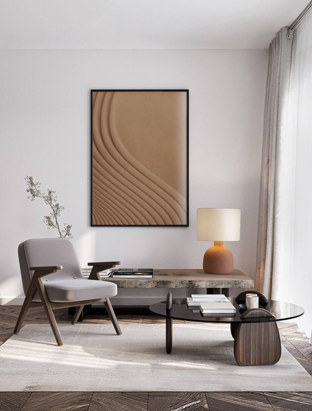 Nova Luce Tischleuchte Separe E27 Taupe Papiermaché Ø38cm 9001061