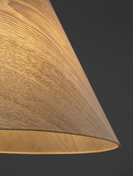 Nova Luce Pendelleuchte Elysian E27 Natur Schwarz Holz Ø45cm 9001071