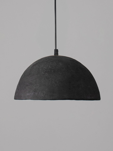 Nova Luce Pendelleuchte Talcum E27 Schwarz Papier Ø32cm 9001072