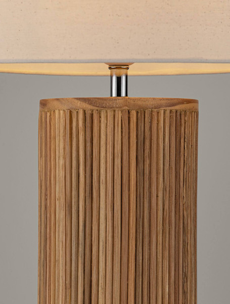 Nova Luce Tischleuchte Nau E27 Natur Holz Ø30cm 9001074