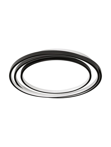 Nova Luce LED Deckenleuchte Arbor dimmbar 33W warmweiss 3000K Schwarz Metall Ø54cm 9001096