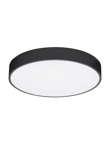 Nova Luce LED Deckenleuchte Hadon 30W warmweiss 3000K Schwarz Stahl Ø50cm 9001533