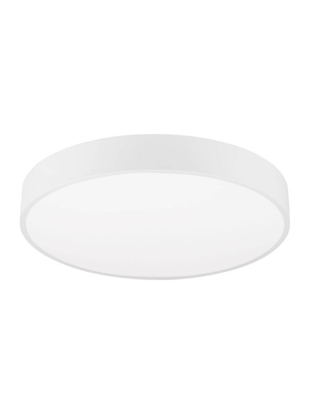 Nova Luce LED Deckenleuchte Hadon 30W warmweiss 3000K Weiß Stahl Ø50cm 9001534