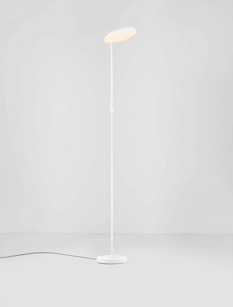 Nova Luce LED Stehleuchte Nostos dimmbar 30W warmweiss 3000K Weiß Aluminium 205cm 9002065