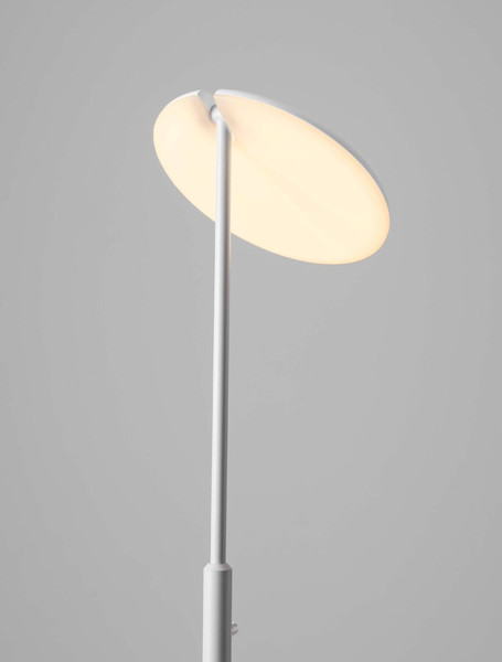 Nova Luce LED Stehleuchte Nostos dimmbar 30W warmweiss 3000K Weiß Aluminium 205cm 9002065