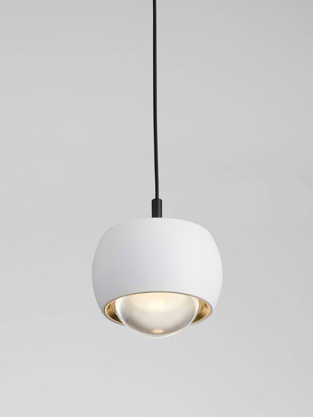 Nova Luce LED Pendelleuchte Conga 13W warmweiss 3000K Weiß Aluminium Ø10cm 9002067