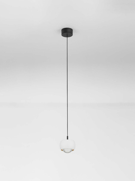 Nova Luce LED Pendelleuchte Conga 13W warmweiss 3000K Weiß Aluminium Ø10cm 9002067