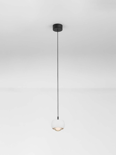 Nova Luce LED Pendelleuchte Conga 13W warmweiss 3000K Weiß Aluminium Ø10cm 9002067