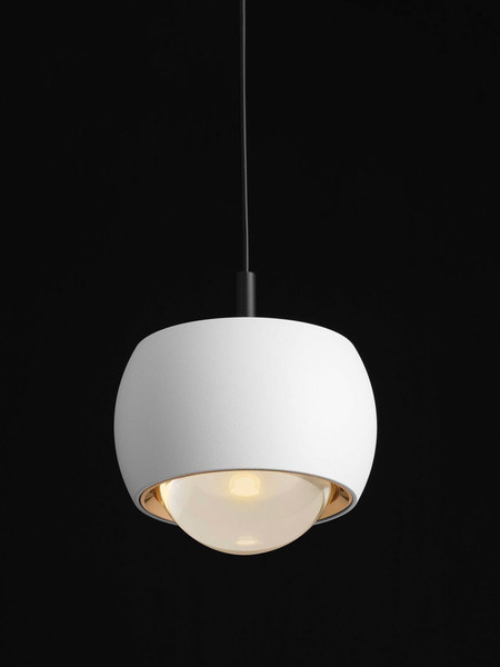 Nova Luce LED Pendelleuchte Conga 13W warmweiss 3000K Weiß Aluminium Ø10cm 9002067