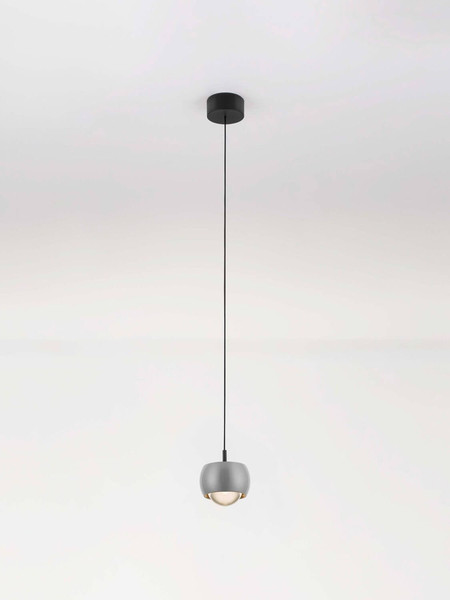 Nova Luce LED Pendelleuchte Conga 13W warmweiss 3000K Grau Aluminium Ø10cm 9002072