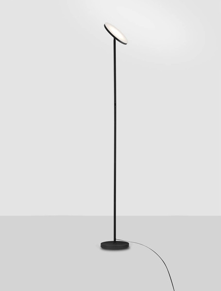 Nova Luce LED Stehleuchte Sinkro dimmbar 30W warmweiss 3000K Schwarz Stahl 181cm 9002082