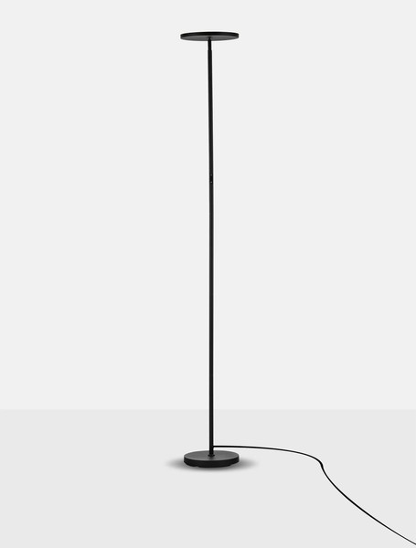 Nova Luce LED Stehleuchte Sinkro dimmbar 30W warmweiss 3000K Schwarz Stahl 181cm 9002082