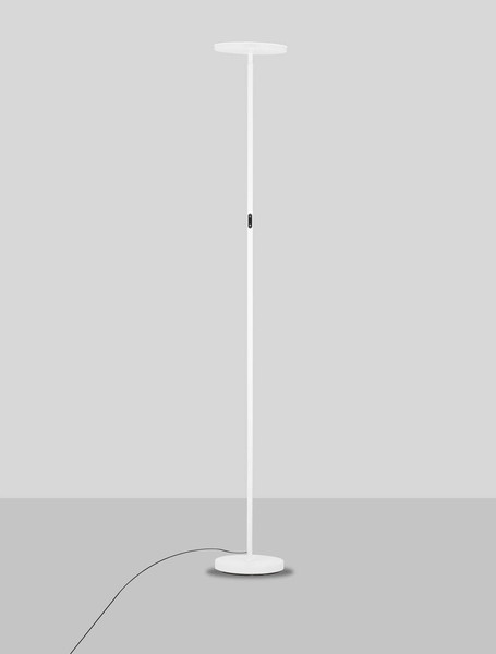Nova Luce LED Stehleuchte Sinkro dimmbar 30W warmweiss 3000K Weiß Stahl 181cm 9002083