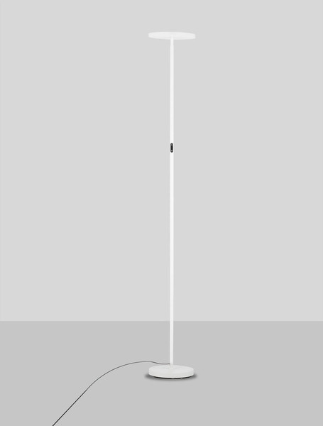 Nova Luce LED Stehleuchte Sinkro dimmbar 30W warmweiss 3000K Weiß Stahl 181cm 9002083
