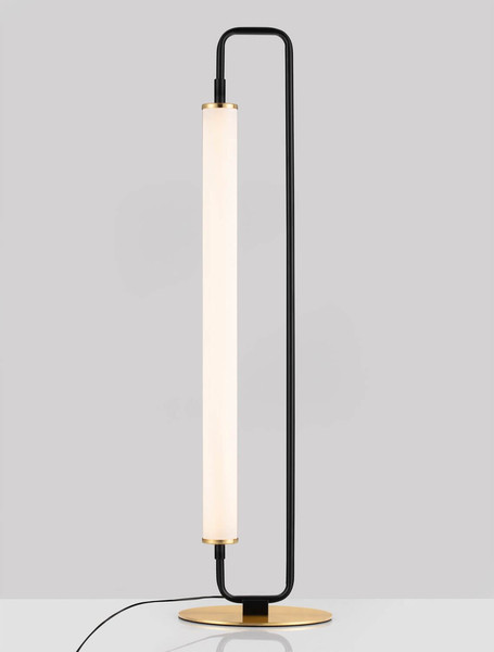 Nova Luce LED Tischleuchte Wetro 20W warmweiss 3000K Schwarz Gold Metall Ø18cm 9002084